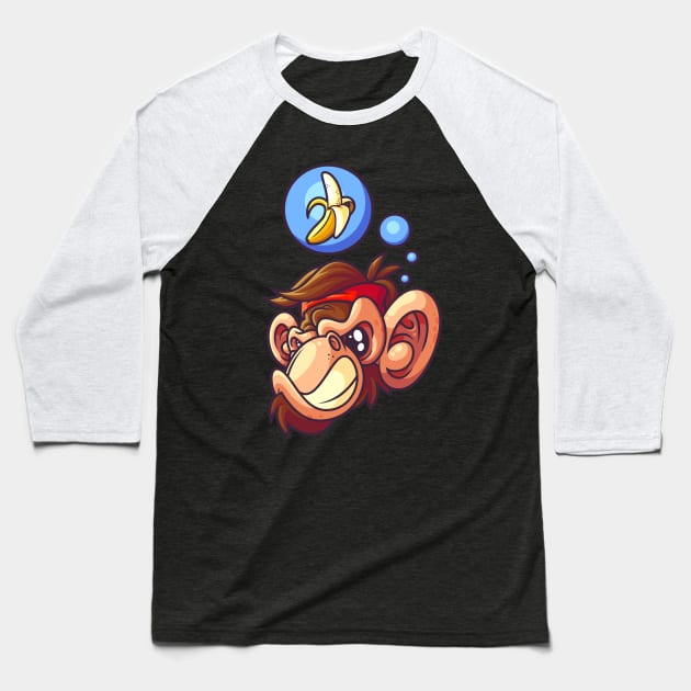 Monkey Business Baseball T-Shirt by ArtisticDyslexia